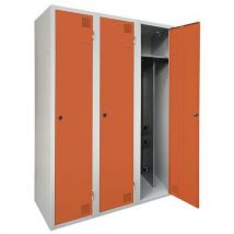 Vestiaire séchant industrie salissante - 1 à 3 colonnes - Sur socle - Akaze