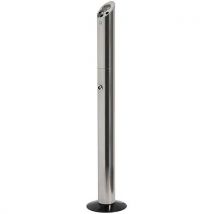 Cendrier sur pied cylindrique inox brossé_Jansen Display