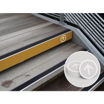 Markering Voor Stootbord Pijl Wit,