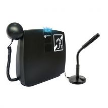 Magnetische lus draagbaar voor de balie met microfoon en handset