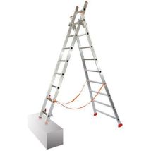 Facal - Reformladder Atlanta 2-delig - Aluminium - Max. 150 kg - 4.54m Werkhoogte