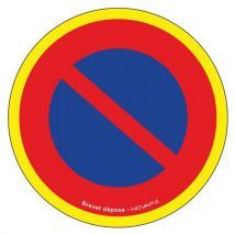 Panneau d'interdiction haute visibilité - Défense stationner - Rigide - Novap
