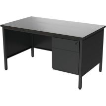 Bureau 1/2 Min L140 Zwart Met Ladeblok 2l Comfort 2, - Robberechts