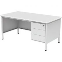 Bureau demi ministre Confort 2 avec caisson 3 tiroirs -160 cm