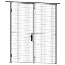 Cloison grillagée modulaire - Porte
