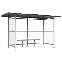 Abri Bus toiture plate Bellecombe L x l 3,08 x 1,60 x 2,16 m