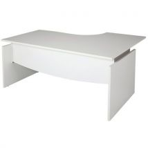 Bureau asymétrique Linéo blanc
