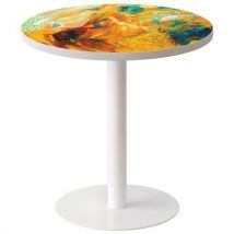 Guéridon Easy Ø 60 cm plateau coloris Décor