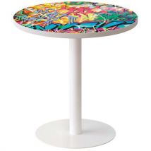 Guéridon Easy Ø 60 cm plateau coloris Décor