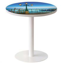Guéridon Easy Ø 60 cm plateau coloris Décor