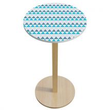 Hoge tafel op voet Woody decor