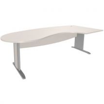 Bureau convivial pieds L bois Quatuor avec retour