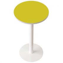Table de réunion haute Easy office plateau Ø 60 cm coloris uni