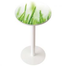 Table de réunion haute Easy office Ø 60 cm plateau coloris Décor
