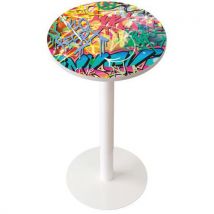 Table de réunion haute Easy office Ø 60 cm plateau coloris Décor