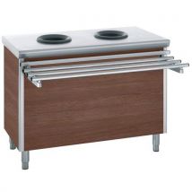 Meuble de pré-tri central avec 2 porte-sacs