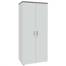 Armoire haute 2 portes battantes 180 cm Linéo