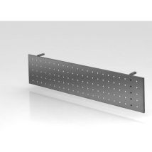 Privacy Paneel Geperforeerd Onder Bureau - Grafiet 148.2 Cm, - Hammerbacher