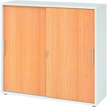Armoire portes coulissantes poignées plastique-3 cases - Hammerbacher