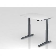Bureau assis-debout pied graphite série XBHM - 120x80cm - Hammerbacher