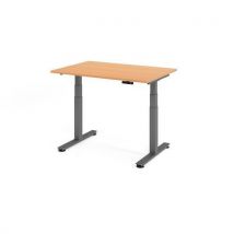 Bureau assis-debout série XDSM - 120x80 cm - Hammerbacher