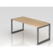 Bureau avec pieds en O carré - 180x80 cm - Hammerbacher