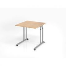 Bureau réglable en hauteur piètement en C - 80x80 cm - Hammerbacher
