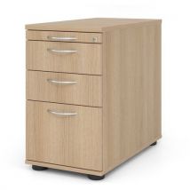 Ladeblok met hangmaplade 3 laden boeg handvat - D 80 cm - Hammerbacher