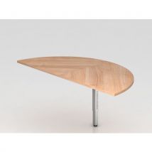 Aanbouwtafel 160x80 cm R Series 1/2 cirkel - Hammerbacher