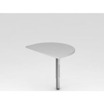 Aanbouwtafel halfrond 60x80cm R serie - 60x80 cm - Hammerbacher