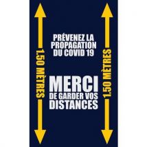 Mat Imperial, opdruk Merci de garder vos distances - Frans