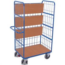 Chariot à étagères haut avec étagères repliables