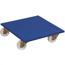 Plateau roulant avec roulettes pivotantes à bandage en polyamide