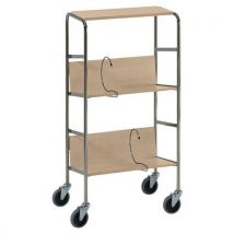 Chariot de classeurs - 2 plateaux - Capacité 75 kg