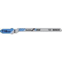 Bosch - Decoupeerzaagblad T118 EOF - Flexibel Metaal - 83mm - 5 stuks