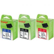 Kartonnen verpakk., 3 cassettes 6/56 - Zwarte inkt- Trodat