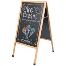 Krijtstoepbord Stop-trottoir hout 120x60 cm - Bi-silque