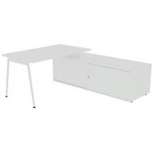 Bureau avec plateau 140x80 cm Solal - Quadrifoglio