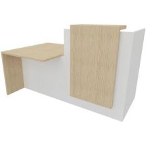 Receptiebalie met laag gedeelte - L 180 cm Fifty Fifty - Buronomic