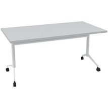 Vergadertafel 160x80x73 Pop-up - Grijs/wit, - Quadrifoglio