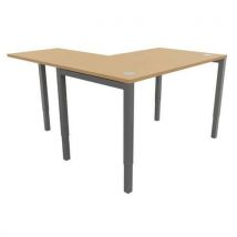 Bureau réglable droit Astro Arche 180x80+extension Buronomic