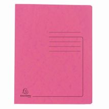 Map Met Glijder Glanskarton 355g A4 Roze, - Exacompta