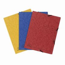 Elastomap 3 Kleppen Bedrukt 355g Assorti, 24 Stuks, - Exacompta