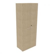Armoire haute bois 2 portes battantes