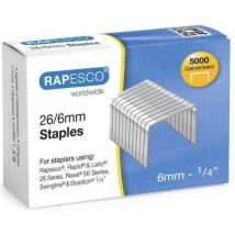 Doos 5000 Nietjes 26/6 Gegalv. Voor Nietmachine - Rapesco, - Rapesco