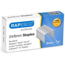 Rapesco - Nietjes 24/6 Gegalvaniseerd - 1000 Stuks - Voor Nietmachine - Kantoor