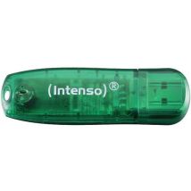 Usb 2.0 Stick Rainbow Line - 8gb Groen Intenso, - Intenso