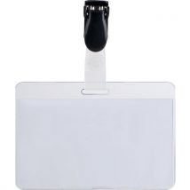 Set van 50 bezoekersbadges - Clip - Pavo