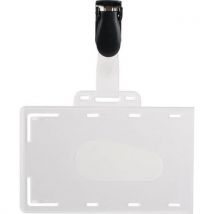 Set van 50 badges met clip van hard PVC - Pavo