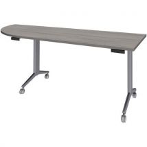 Table Idora 200x80 cm angle gauche pied alu